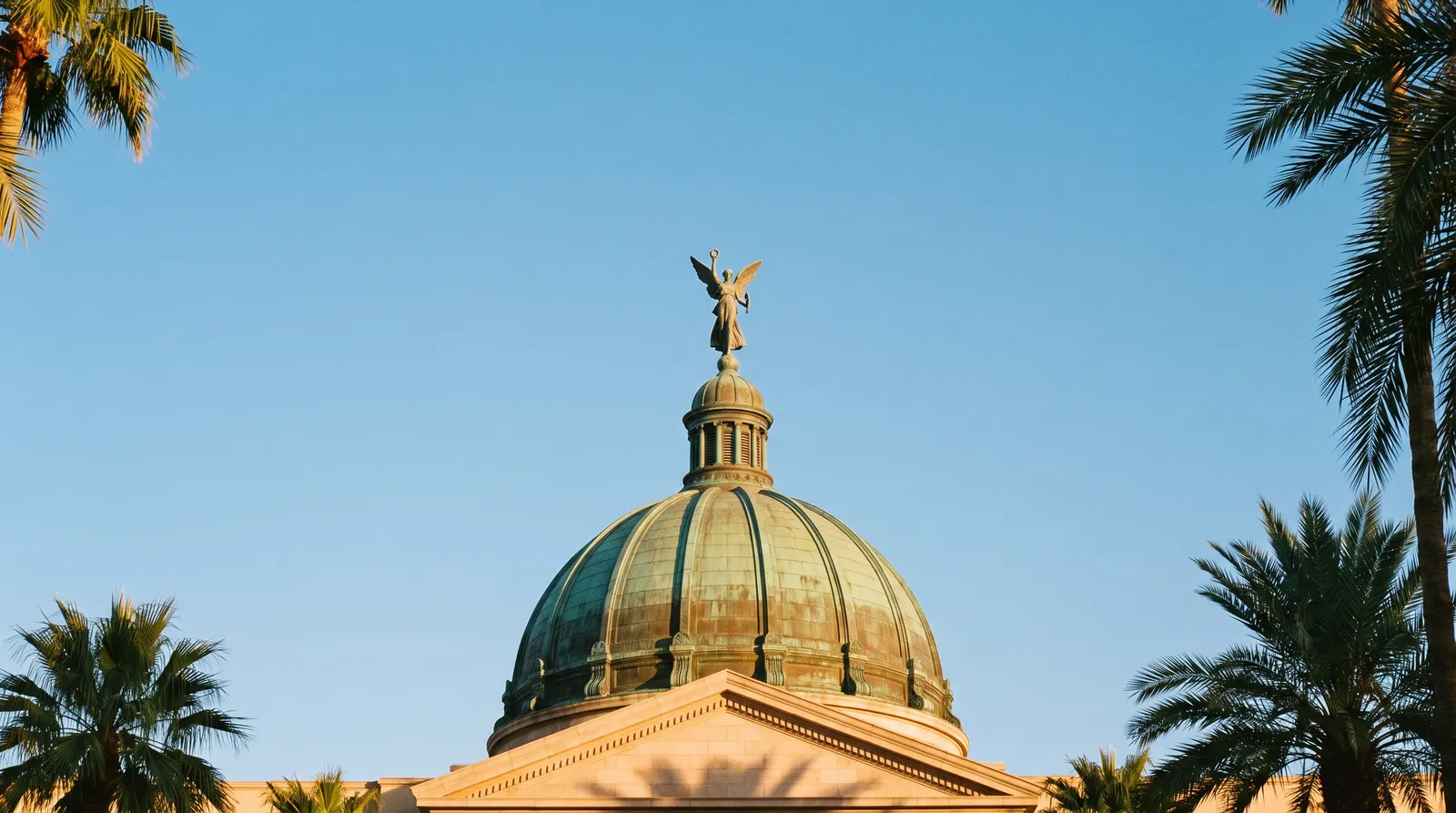 Menopause and the Arizona Legislature: the copper dome of the Arizona State Capitol in Phoenix